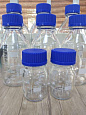 Лабораторная бутылка 100 мл типа Duran с ISO-резьбой, градуированная, боросиликат