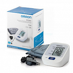 Тонометр Omron M2 Basic HEM-7121-ARU, манжета, измеритель артериального давления, 22-32 см:uz:Tonometr Omron M2 Basic HEM-7121-ARU, adapter, manjet, qon bosimi o'lchagich, 22-32 sm