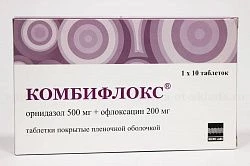 КОМБИФЛОКС 0,5+0,2 таблетки N10