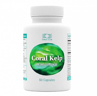 Корал Келп (Coral Kelp) от Коралловый клуб 60 капсул:uz:Coral Club dan Coral Kelp 60 kapsula