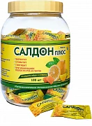 SALDON PLYUS ledensi so vkusom meda i limona 0,60mg/1,20mg N50