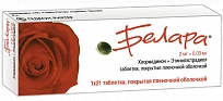 BELARA tabletkalari 2mg/0,03mg N21