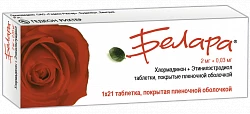 BELARA tabletkalari 2mg/0,03mg N21