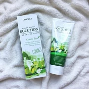 Пенка для умывания зеленый чай natural perfect solution cleansing foam greentea 5526 Deoproce (Корея)