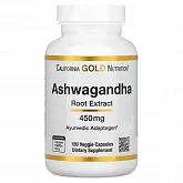 California Gold Nutrition, ашваганда, 450 мг, 180 растительных капсул:uz:California Gold Nutrition, Ashwagandha, 450 mg, 180 sabzavotli kapsulalar