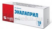 ENALAPRIL tabletkalari 10mg N20