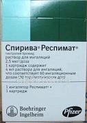 СПИРИВА РЕСПИМАТ раствор для ингаляций 4мл 2,5МКГ