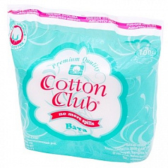 Вата отбеленная гигроскопическая  (нестерильная) "Cotton club" 250 гр (рулон)