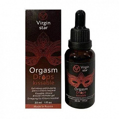 Капли для женщин Virgin star Orgasm Drops Kissable:uz:Ayollar uchun isituvchi tomchilar Virgin yulduzi Orgazm Drops Kissable
