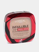 Пудра L'Oreal Infaillible 24H Fresh Wear Нового поколения, тон 20, 30 мл