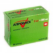 АПРОВАСК 0,01+0,3 таблетки N28