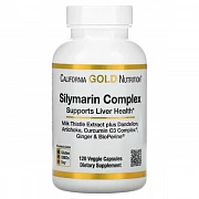 California Gold Nutrition, комплекс с силимарином, экстракт расторопши и одуванчика, артишок, куркумин C3 Complex, имбирь и BioPerine, 120 растительных капсул