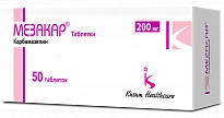 МЕЗАКАР таблетки 200мг N50