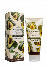 Очищающая пенка с экстрактом авокадо avocado premium pore deep cleansing foam 5522 FarmStay (Корея):uz:Avakado ekstrakti bilan tozalovchi ko'pik avakado premium pore chuqur tozalovchi ko'pik 5522 FarmStay (Koreya)