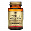 Витамин D3 (холекальциферол), Solgar, 125 мкг (5000 МЕ), 100 капсул:uz:Vitamin D3 (xolekalsiferol), Solgar, 125 mkg (5000 IU), 100 kapsula