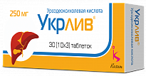 UKRLIV tabletkalari 250mg N30