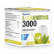 QUAMTRAX, L-Carnitine 3000 - 20 флаконов - зеленый чай