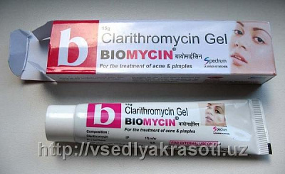 Кларитромициновый гель для проблемной кожи лица