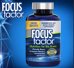 Питание для мозга Focus Factor (180 шт.):uz:Focus Factor miya uchun ovqatlanish (180 ta)