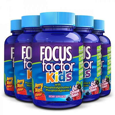 Витамины для детей Focus factor Kids (150 шт.):uz:Bolalar uchun vitaminlar Fokus faktor Kids (150 dona)