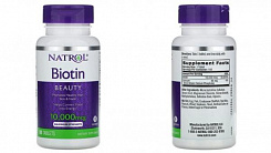 Биотин 10000 мкг. 100 таблеток :uz:Biotin 10000 mkg. 100 tabletka