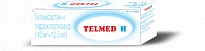 TELMED N tabletkalari 40mg 40 mg+12,5 mg N10