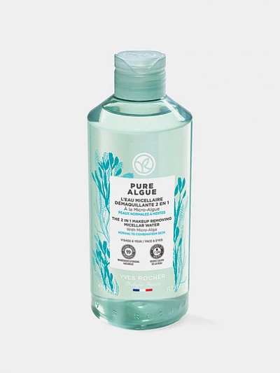 Мицеллярная вода для снятия макияжа с микроводорослями Yves Rocher Pure Algue, 400 мл