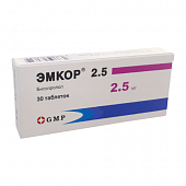 EMKOR tabletkalari 2,5mg N30
