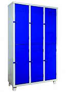 Шкаф шестисекционный для униформы металлический  ITM-155