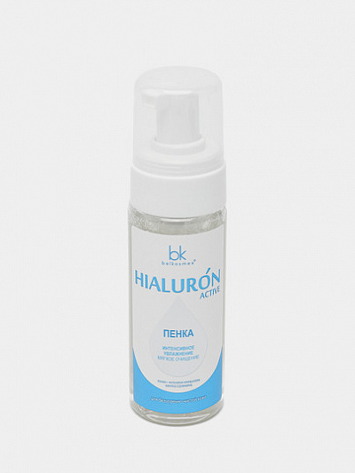 Пенка Belkosmex Hialuron Active, интенсивное увлажнение мягкое очищение, 165 мл