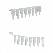 Стрип из 8 пробирок для ПЦР, 0,2 мл, 120 шт