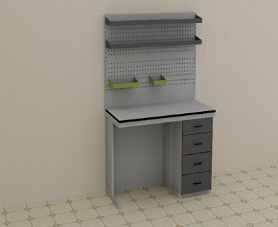 Стол лабораторный 1500*700*2100 мм, модель 3:uz:Laboratoriya stoli 1500*700*2100 mm, 3-model