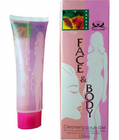 Face Body крем для пилинга кожы лица и тела:uz:Face Body yuz va badan piling kremi