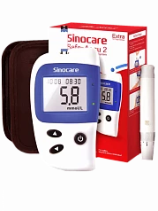 Глюкометр Sinocare safe accu 2:uz:Glyukometr Sinocare safe accu 2