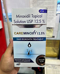 Раствор для роста волос и бороды Minoxidil Careminoxy 12.5%:uz:Soch va soqol o'sishi uchun eritma Minoxidil Careminoxy 12,5%