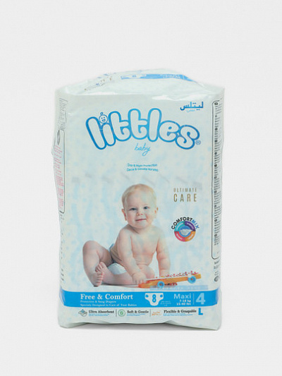Подгузники Littles Baby Ultimate Care Mini 4/8 шт