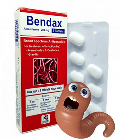 Противоглистный препарат Bendax (6 таблеток):uz:Bendax parazitlarning qarshi uchun tabletka
