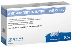 AMPISILLINA NATRIEVAYA SOL poroshok 1,0g N10