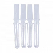 4-quduqli PCR naychalari, tabiiy rang, 252 dona