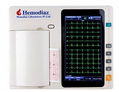 Электрокардиограф Hemodiaz 3-х канальный:uz:3-kanalli Hemodiaz elektrokardiograf