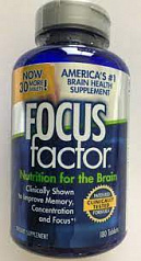 Питание для мозга Focus Factor (180 шт.)