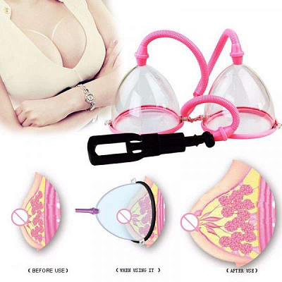 Вакуумная помпа для груди "Breast Pump enlarge witch twin cups"