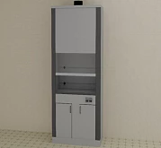 Шкаф вытяжной 1300*800*2450, модель 2:uz:Olovli qopqoq 1300*800*2450, 2-model