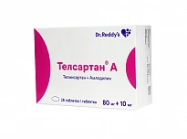 ТЕЛСАРТАН А таблетки 80мг+10мг N28