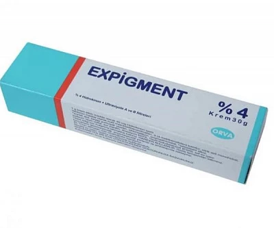 Осветляющий крем при нарушении пигментации кожи Expigment 4% (30 грамм):uz:Teri pigmentatsiyasining buzilishi uchun yorug'lik kremi Expigment 4% (30 gramm)