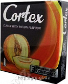 Презервативы CORTEX классические с запахом дыни:uz:CORTEX qovun hidili klassik prezervativi