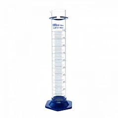 Мерный цилиндр с пластиковым основанием:uz:Plastmassa taglikli gradusli silindr