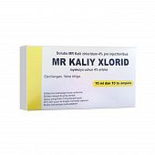 MR KALIYA XLORID inyeksiya uchun eritma 10ml 4% N10
