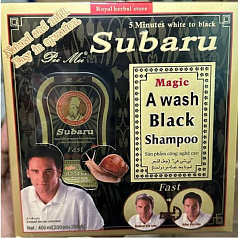 Окрашивающий шампунь для волос Subaru Magic (black):uz:Subaru Magic sochlar uchun shampun (qora)