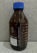 Бутылка для реактивов с завинчивающейся крышкой 1000 мл, янтарь, содовое стекло